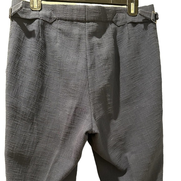 Thom Sweeney 100% Cotton Flat Front Pants in Navy, waist size 33 inches - Picture 7 of 10